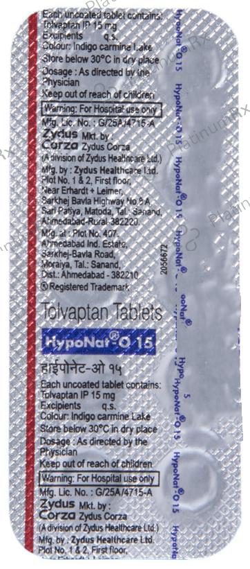 Hyponat O 15mg Tablet 10s