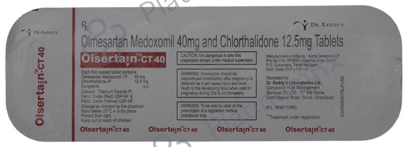 Olsertain CT 12.5/40mg Tablet 10s