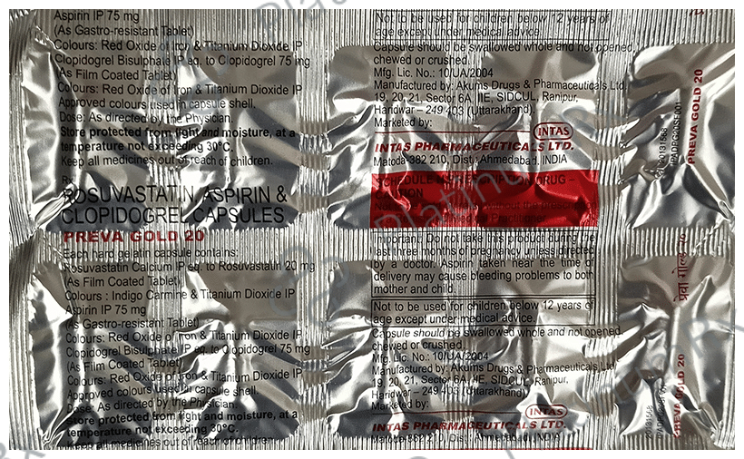 Preva Gold 20 Capsule 10 capsules