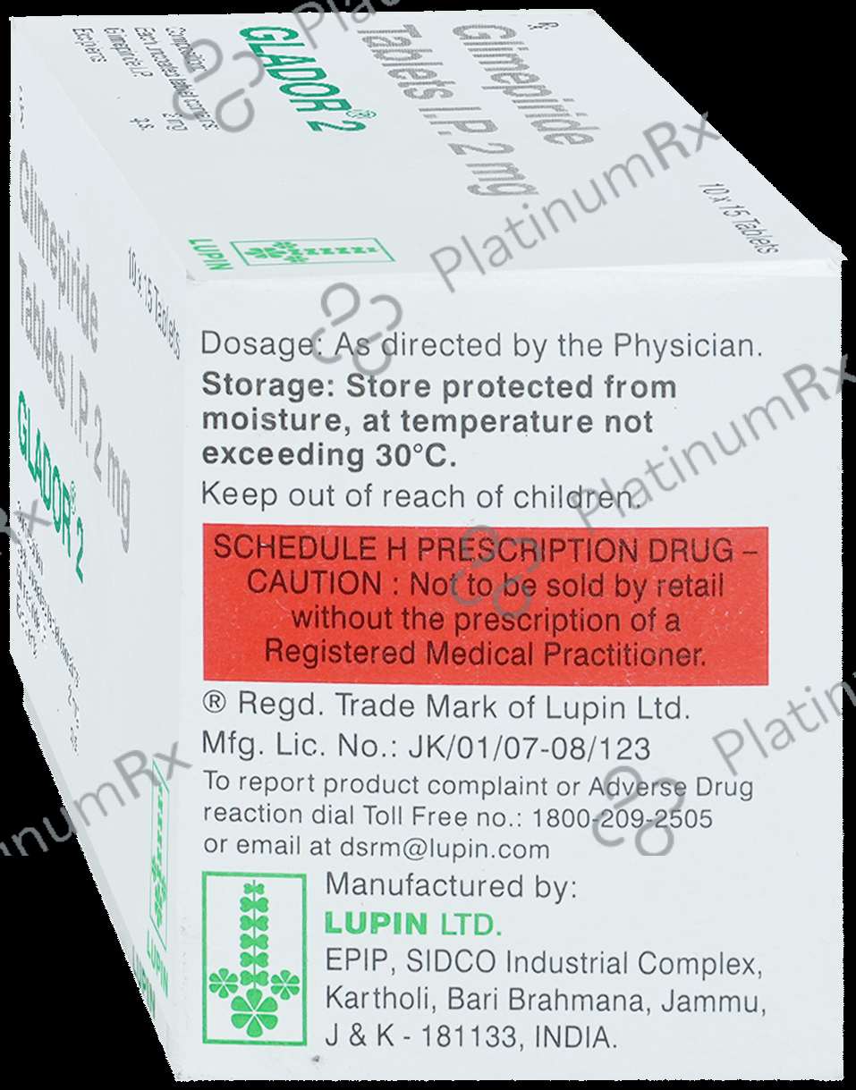 Glador 2mg Tablet 15s