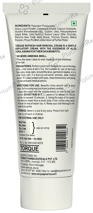 Refresh Aloevera Hair Removal Cream