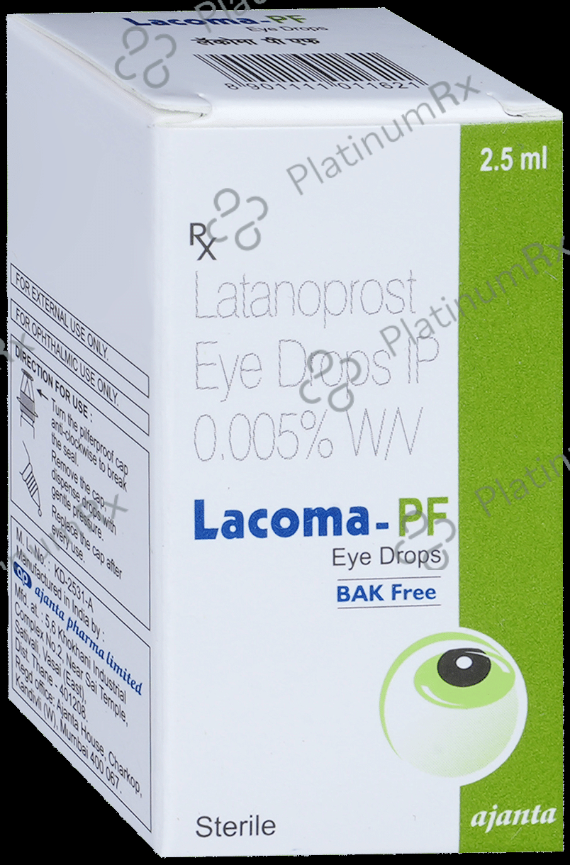 Lacoma PF 0.005% Eye Drop BAK Free