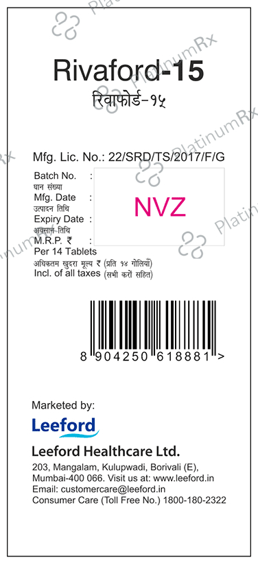 Rivaford 15mg Tablet