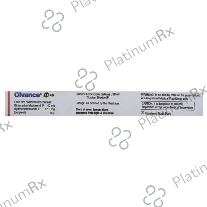 Olvance H 40/12.5mg Tablet 10s