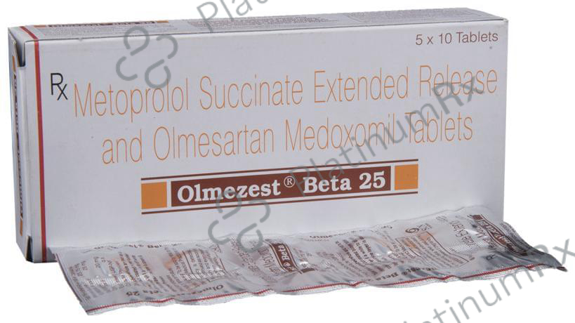 Olmezest Beta 25 23.75/20mg Tablet ER 10s