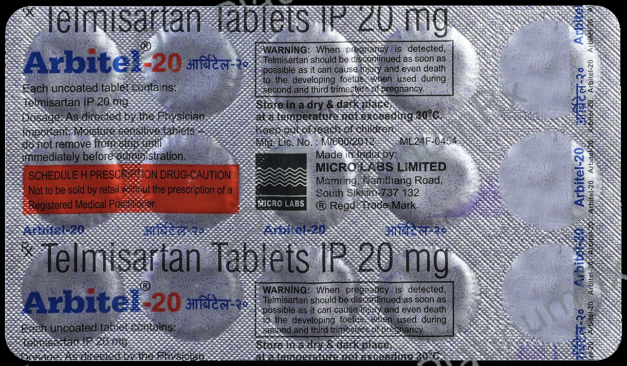 Arbitel 20mg Tablet 15s