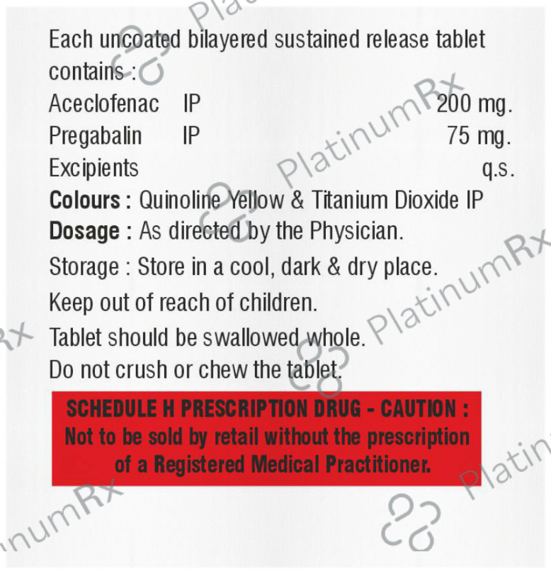 Acevil PG Tablet SR
