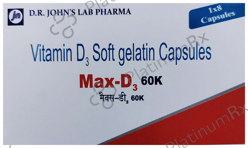 Max-D3 60K Soft Gelatin Capsule 8s