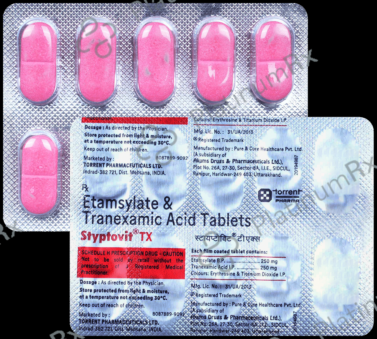 Styptovit TX 250mg/250mg Tablet