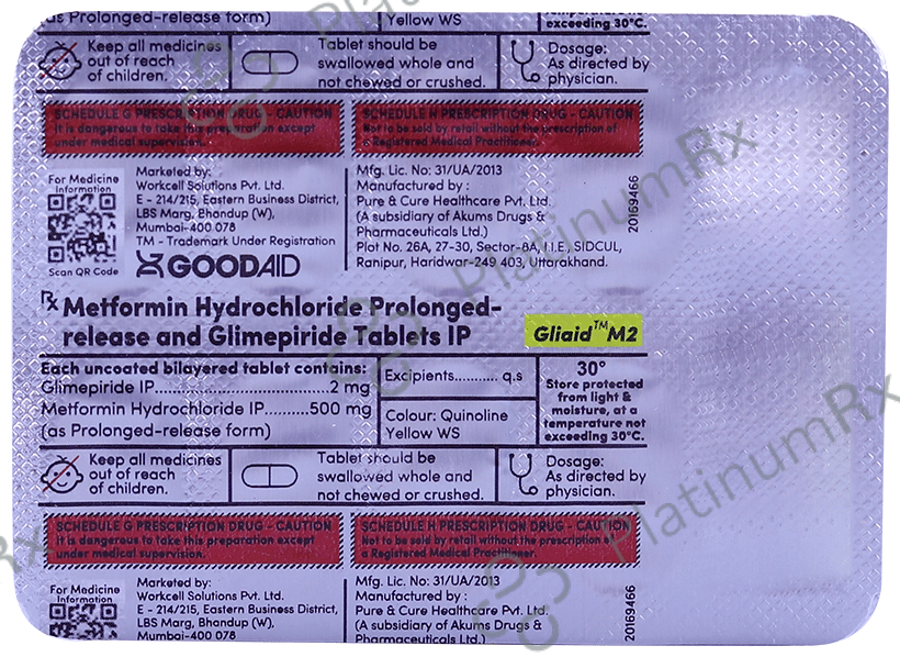 Gliaid M2 Tablet PR