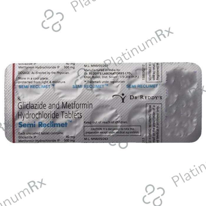 Semi Reclimet 40/500mg Tablet 10s
