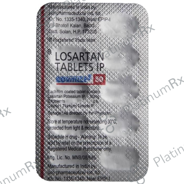 Losartan 50mg Tablet 10s