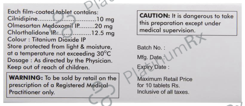 Nulong Trio 12.5/10/20mg Tablet 10s