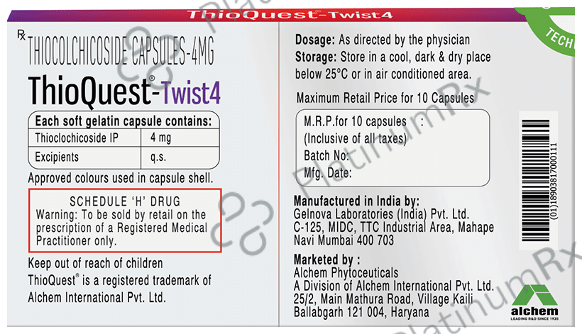 Thioquest Twist 4mg Soft Gelatin Capsule 10s
