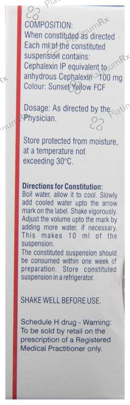 Sporidex 100mg Paediatric Drop 10ml