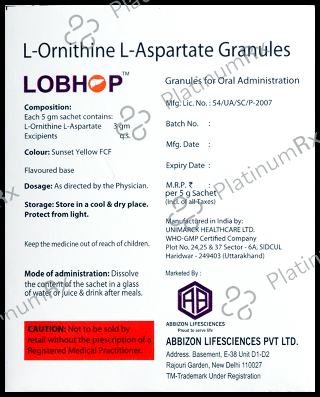 Lobhop Granules Orange Sugar Free