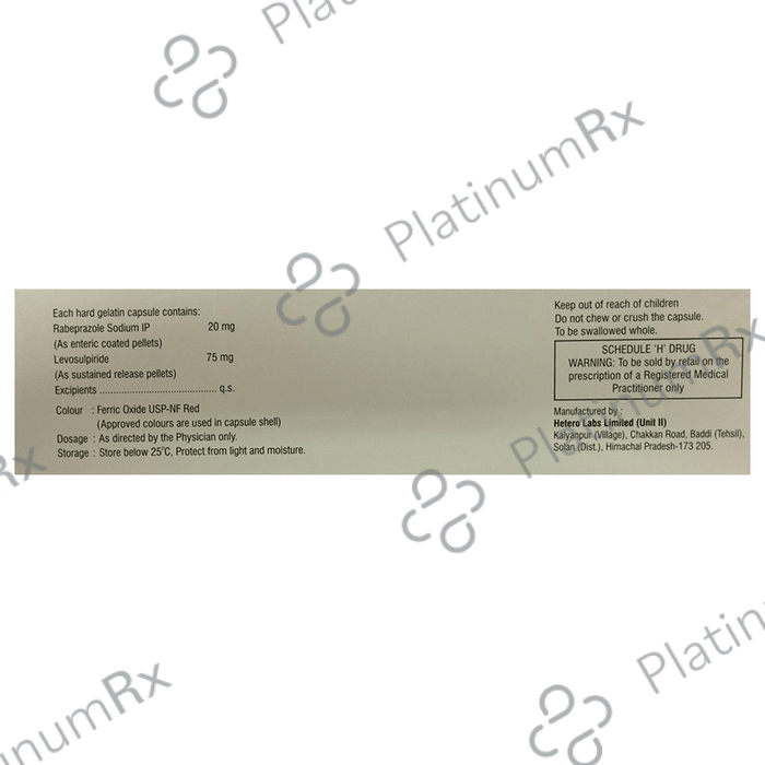 Rabetero L 75/20mg Capsule SR 10s