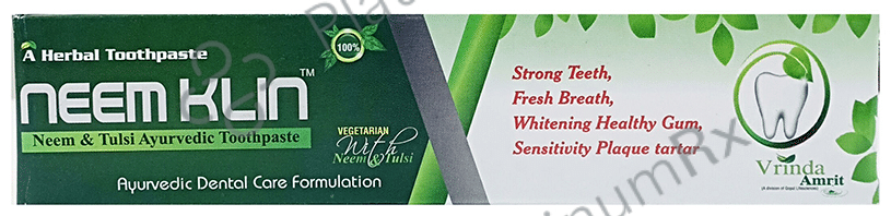 Vrinda Amrit Neemklin Neem & Tulsi Ayurvedic Toothpaste