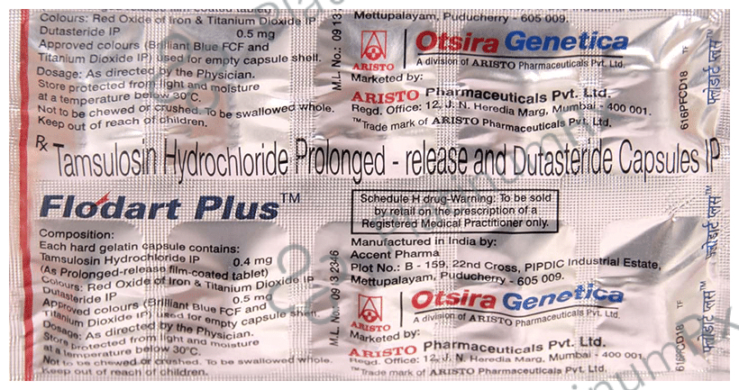 Flodart Plus 0.5/0.4mg Capsule PR 10s