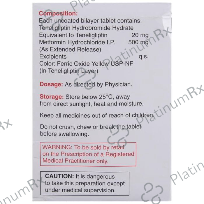 Ziten M 500/20mg Tablet ER 15s