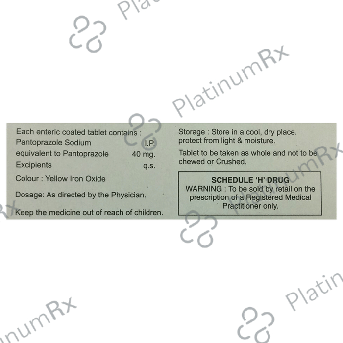 Piza 40mg Tablet 10 Tablet Unimarck Health Ltd