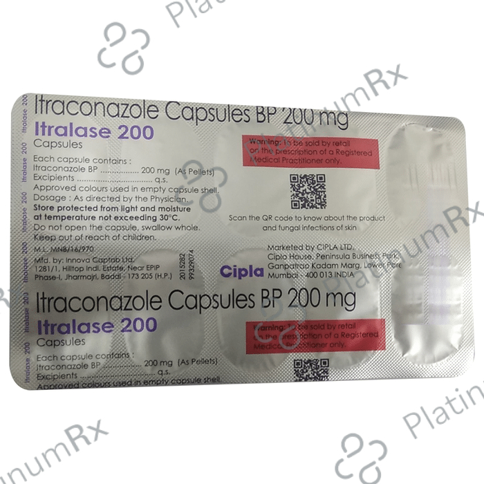 Itralase 200mg Capsule 10s