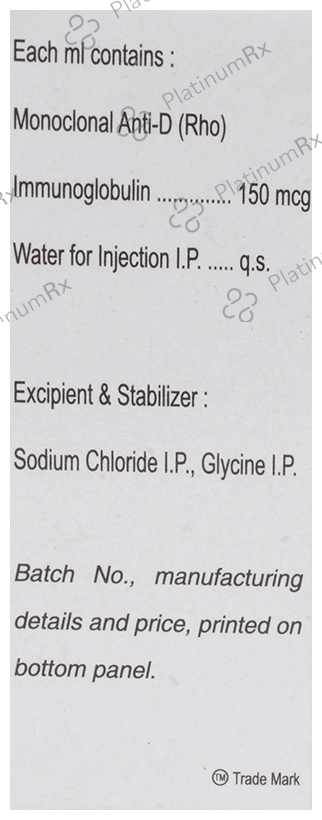 Rhoclone 150mcg Injection