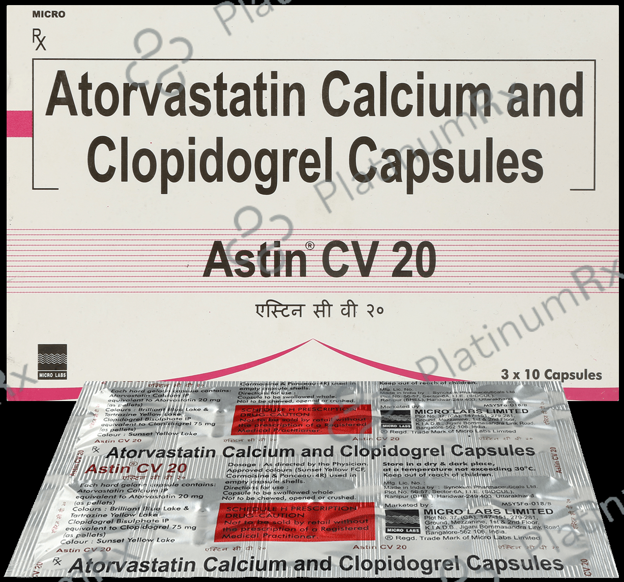 Astin CV 20/75mg Capsule 10s