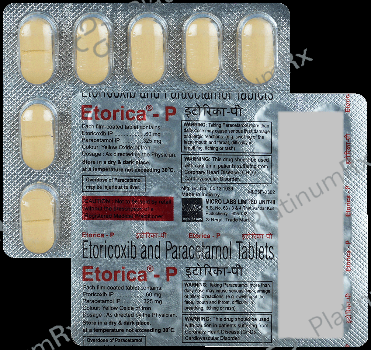 Etorica P 60/325mg Tablet 15s