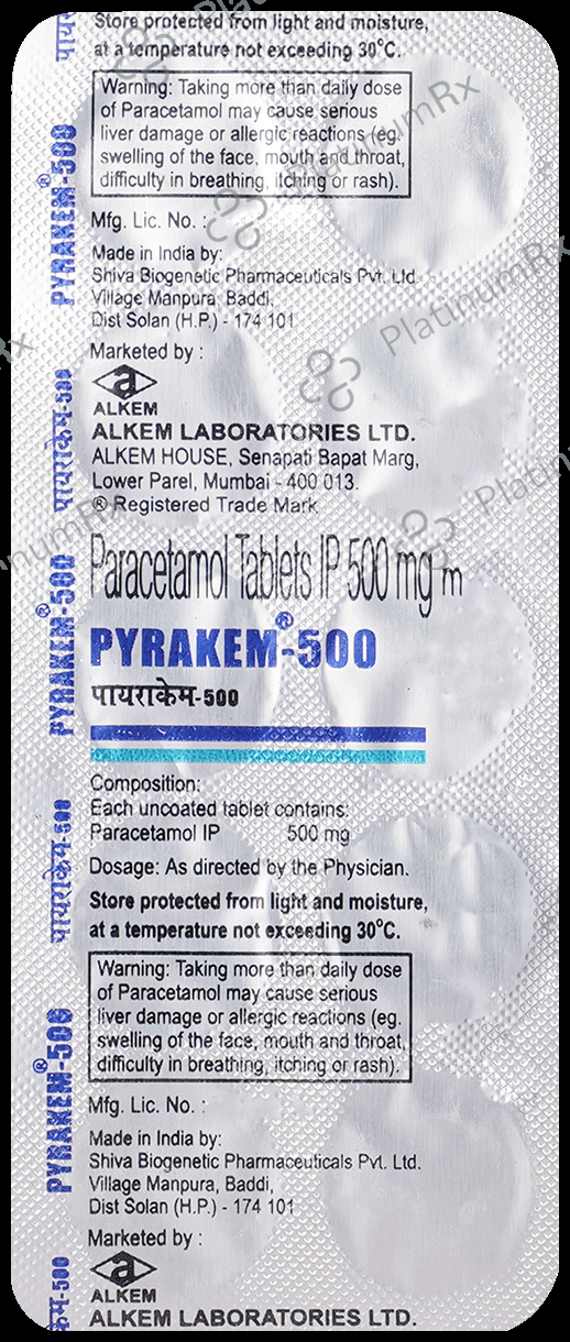 Pyrakem 500mg Tablet