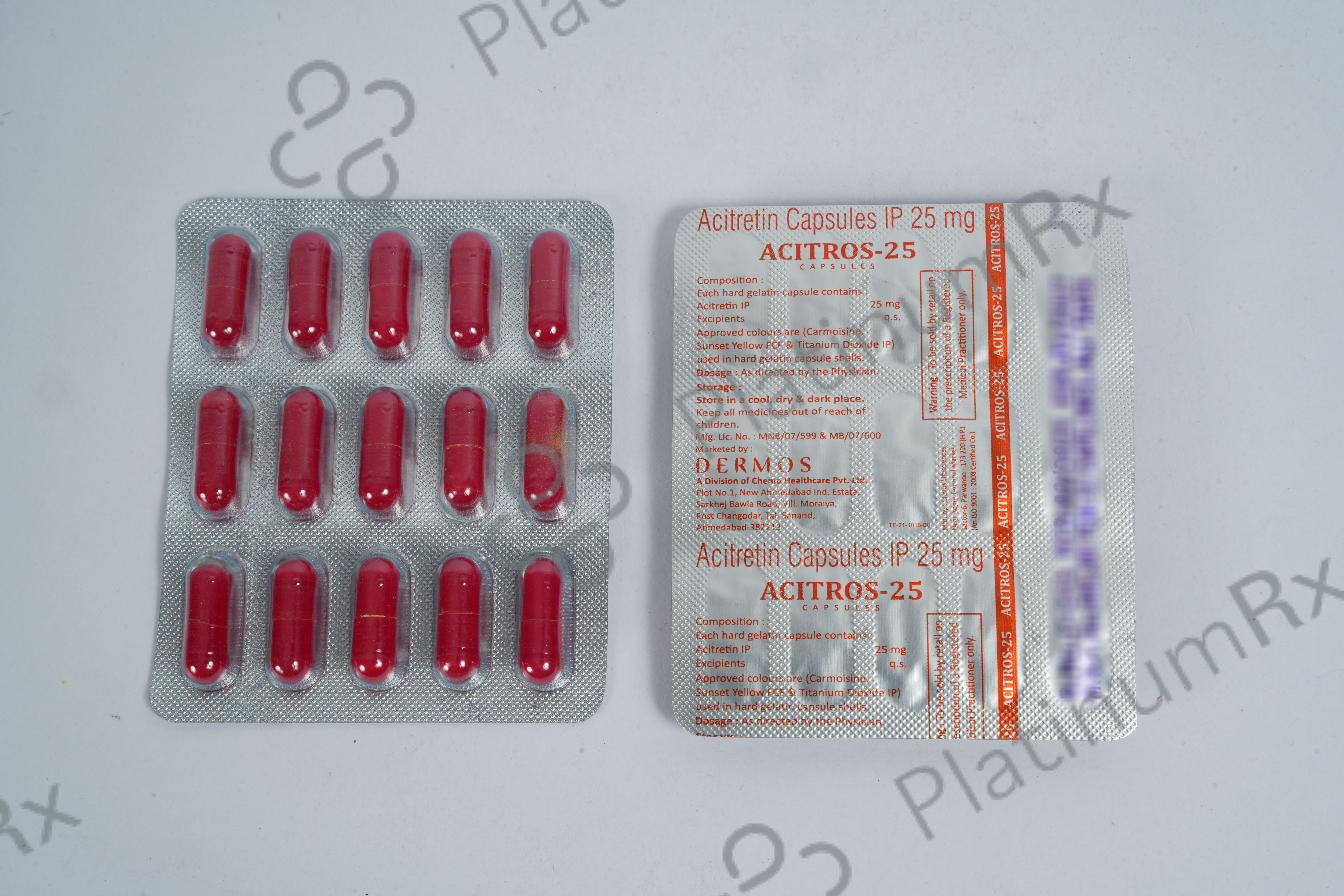 Acitros 25mg Capsule 15s