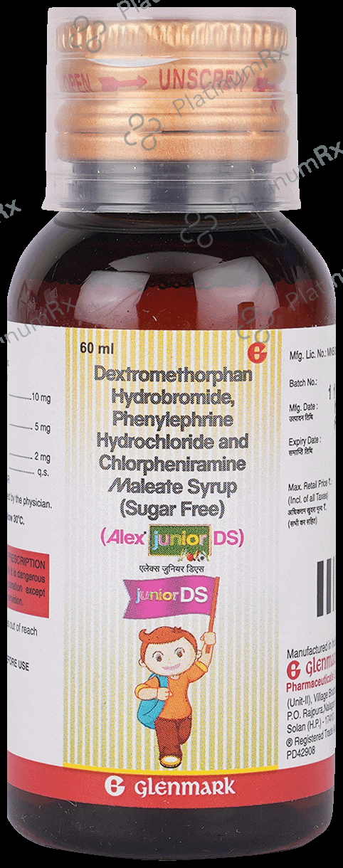 Alex Junior DS 2/10/5mg Syrup 60ml