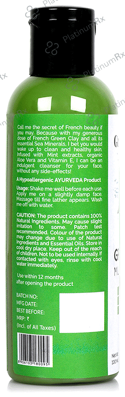 Greenberry Organics Green Clay Mud Face Wash