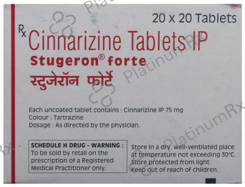 Stugeron Forte 75mg Tablet 20s