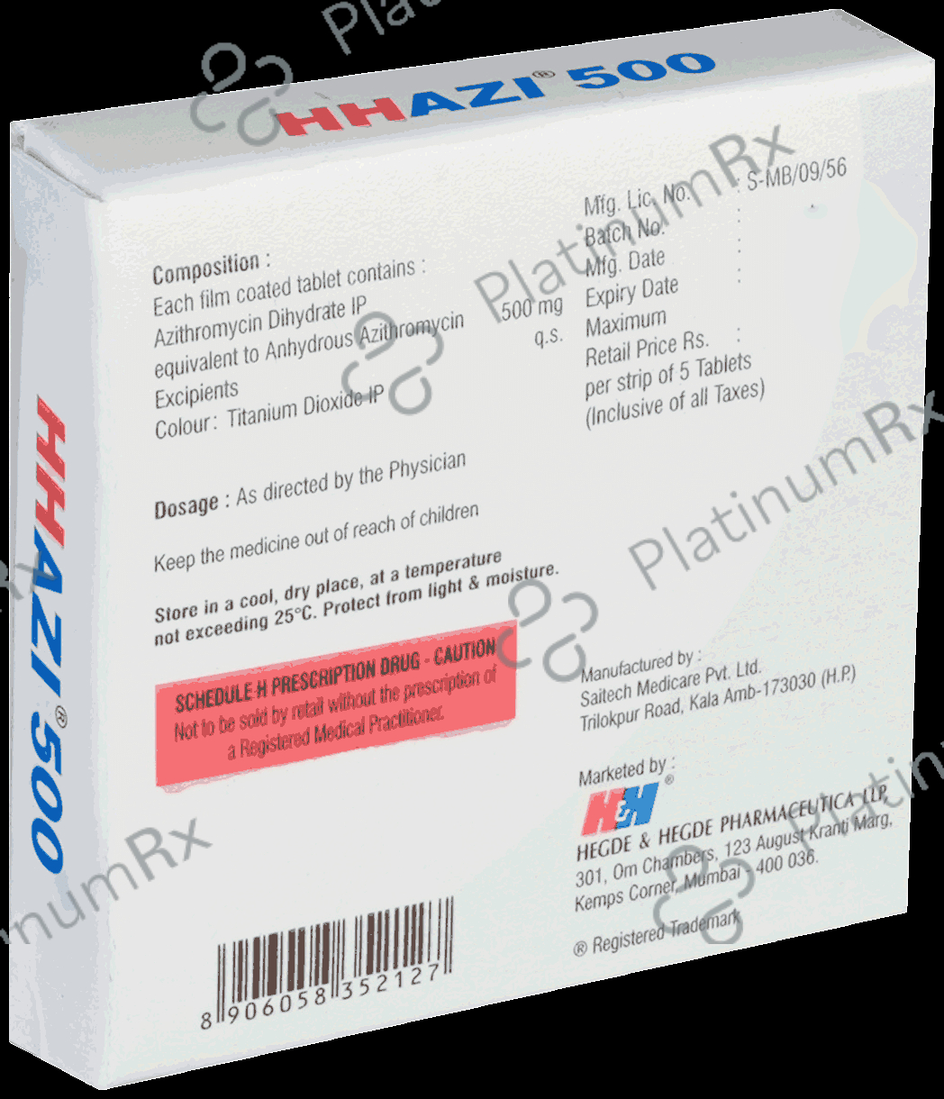 Hhazi 500mg Tablet 5s