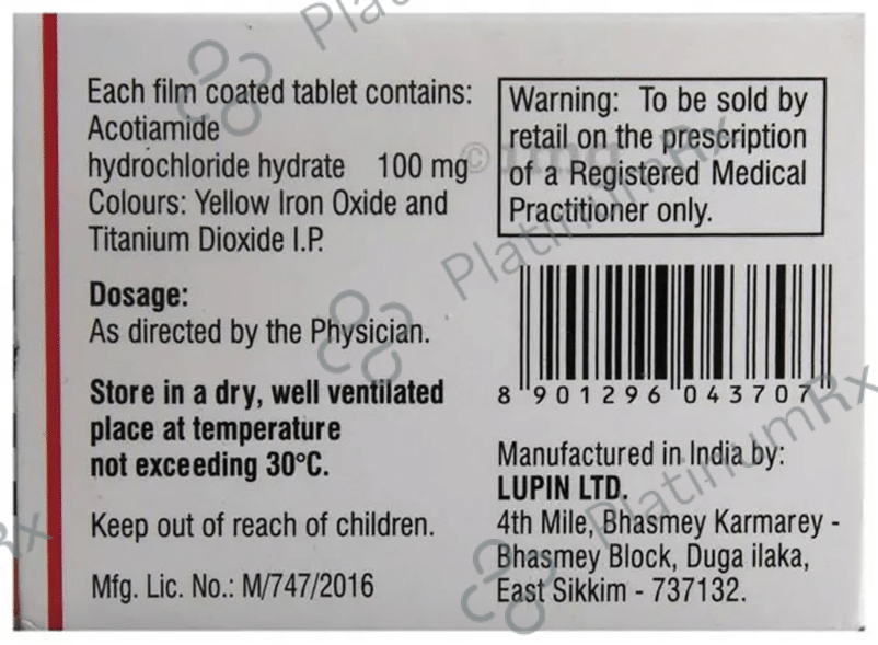 Actapro 100mg Tablet 15s