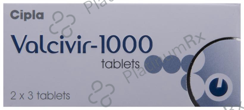 Valcivir 1000mg Tablet 3s