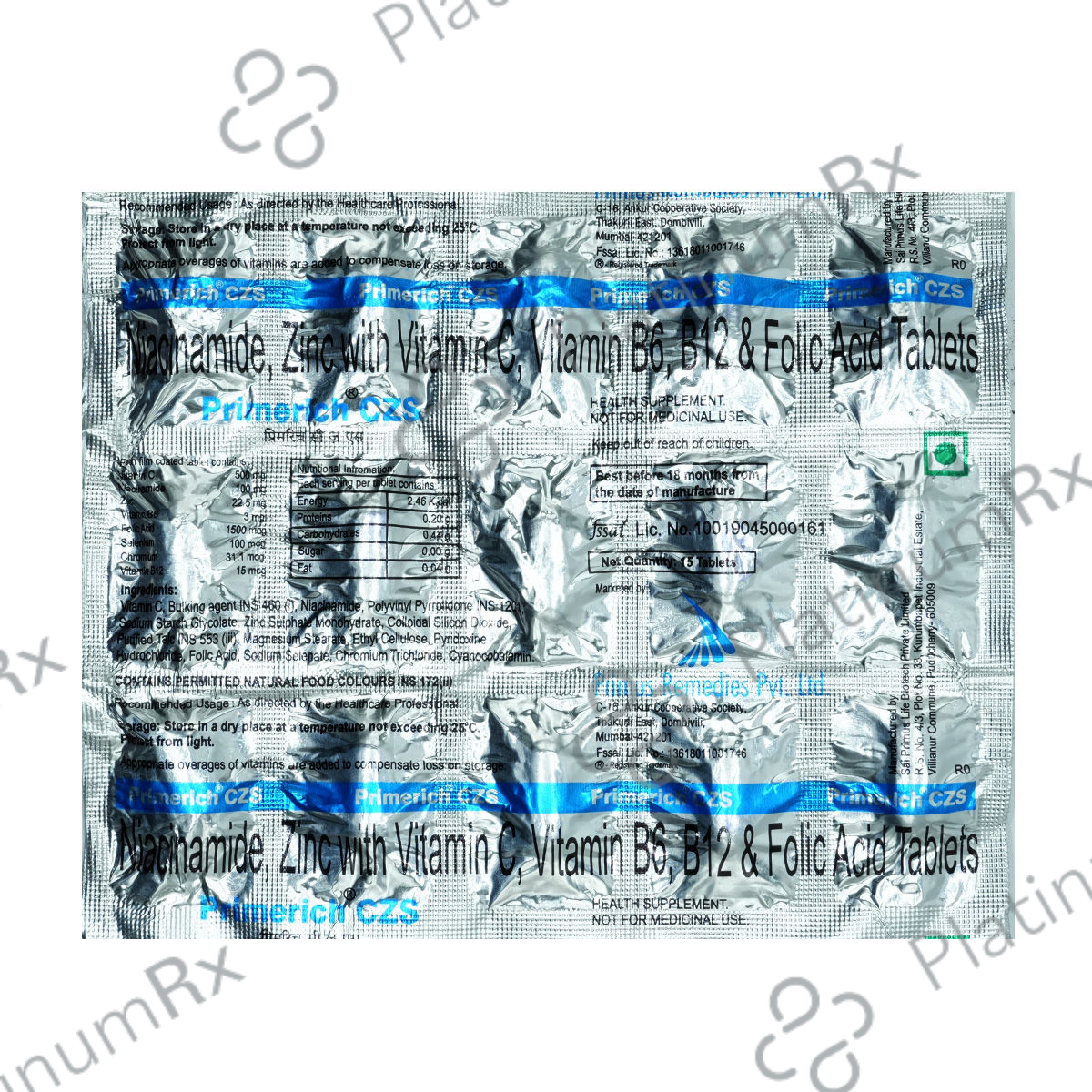 Primerich CZS Tablet 15s