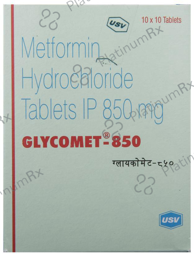 Glycomet 850mg Tablet 10s
