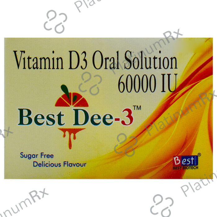 Best Dee 3 Oral Solution (5ml Each) Delicious Sugar Free