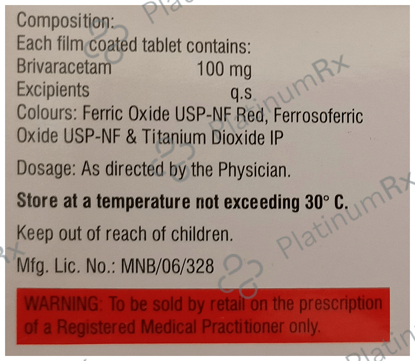 Brivgard 100mg Tablet 10s