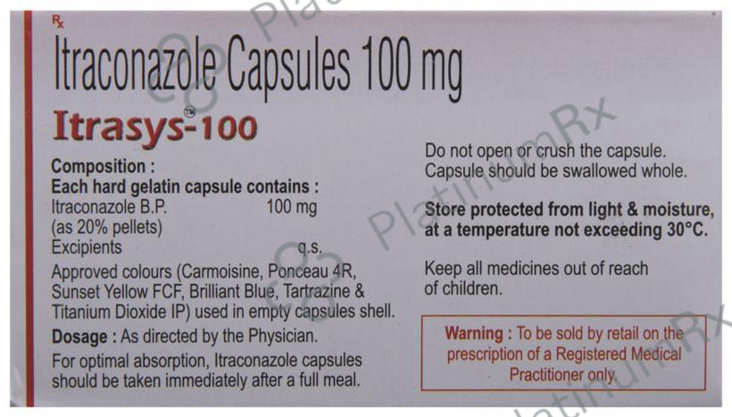 Itrasys 100mg Capsule 4s