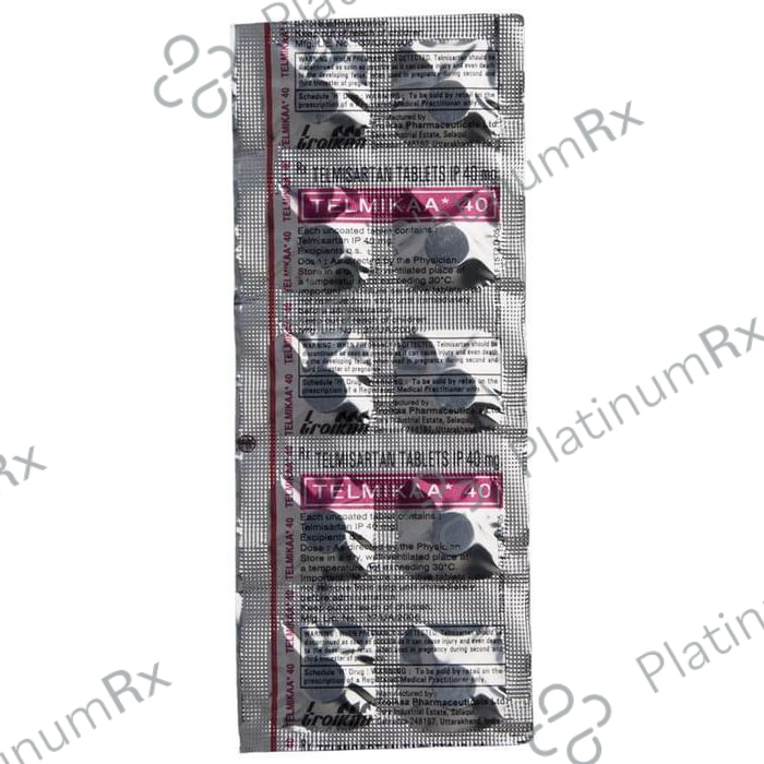 Telmikaa 40mg Tablet 10s
