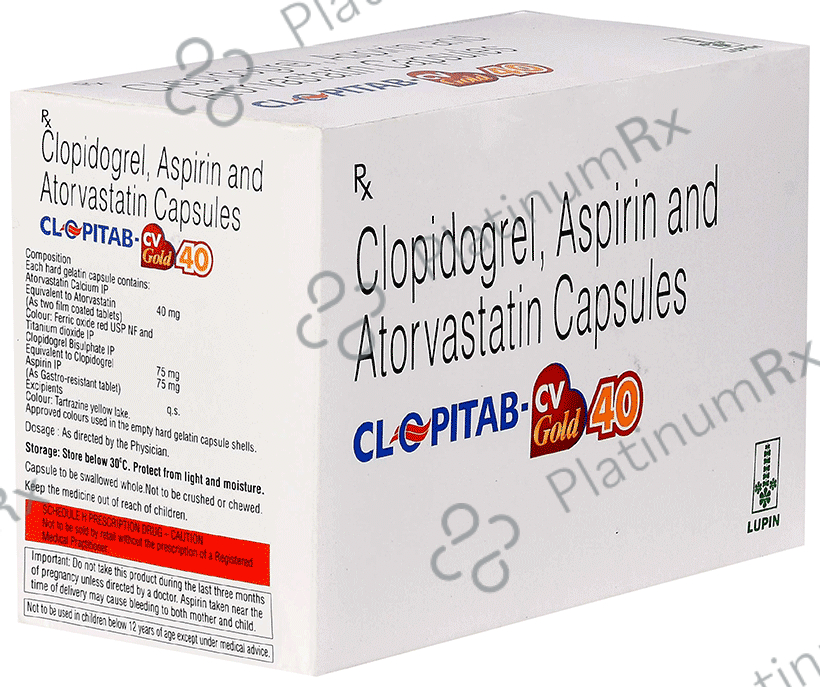 Clopitab CV Gold 40/75/75mg Capsule 10s