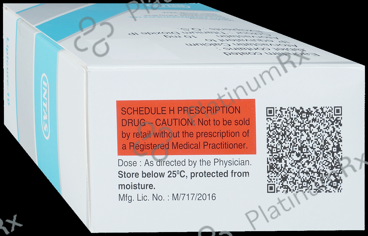 Lipicure 10mg Tablet 20s