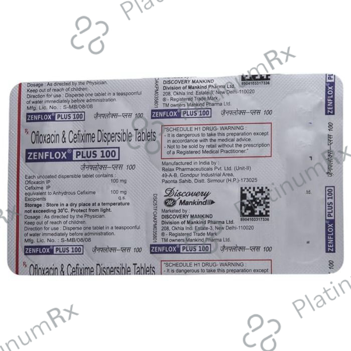 Zenflox Plus 100/100mg Tablet 10s