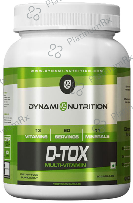 Dynami Nutrition D-Tox Multi-Vitamin Vegetarian Capsules