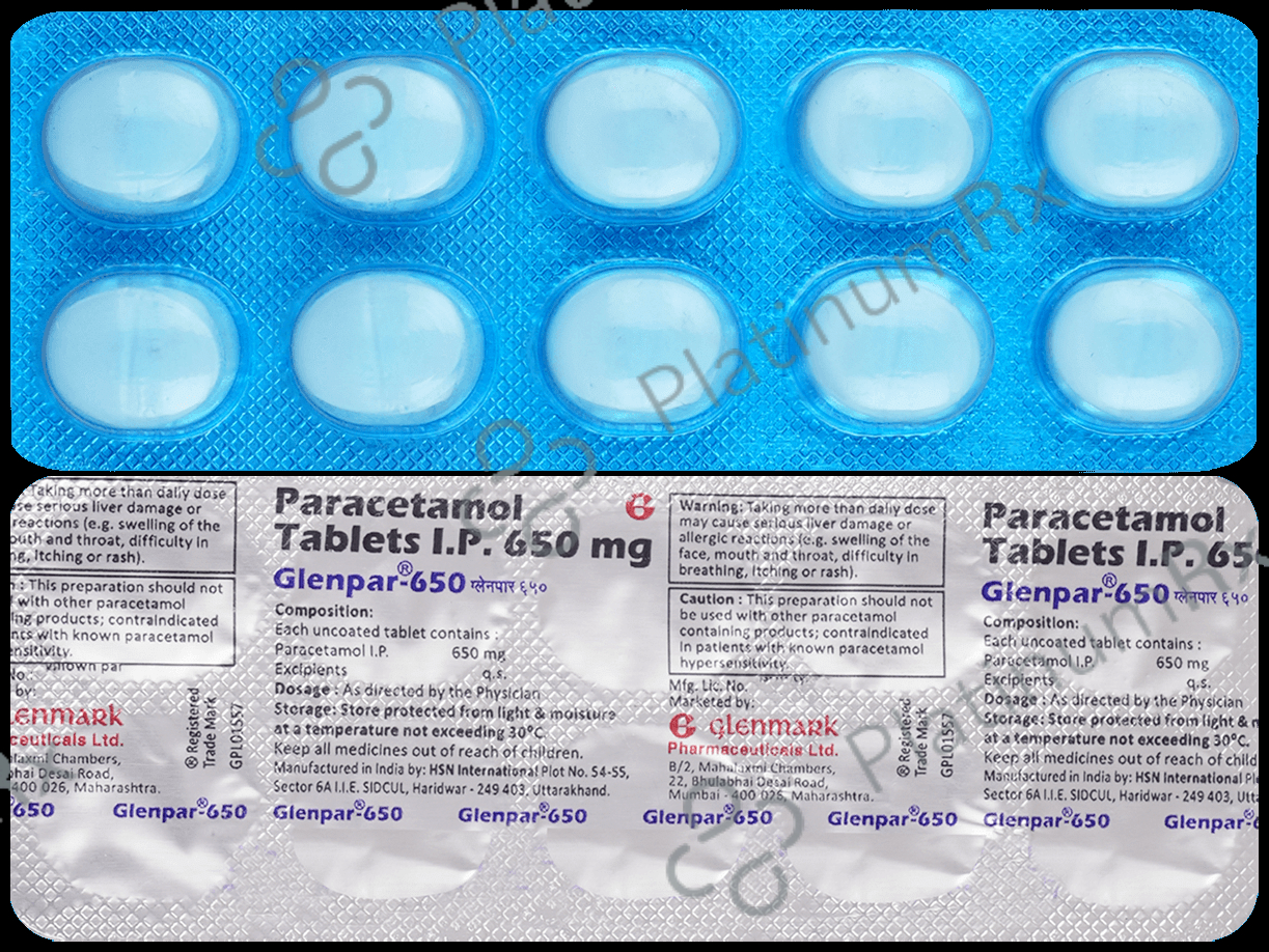 Glenpar 650mg Tablet