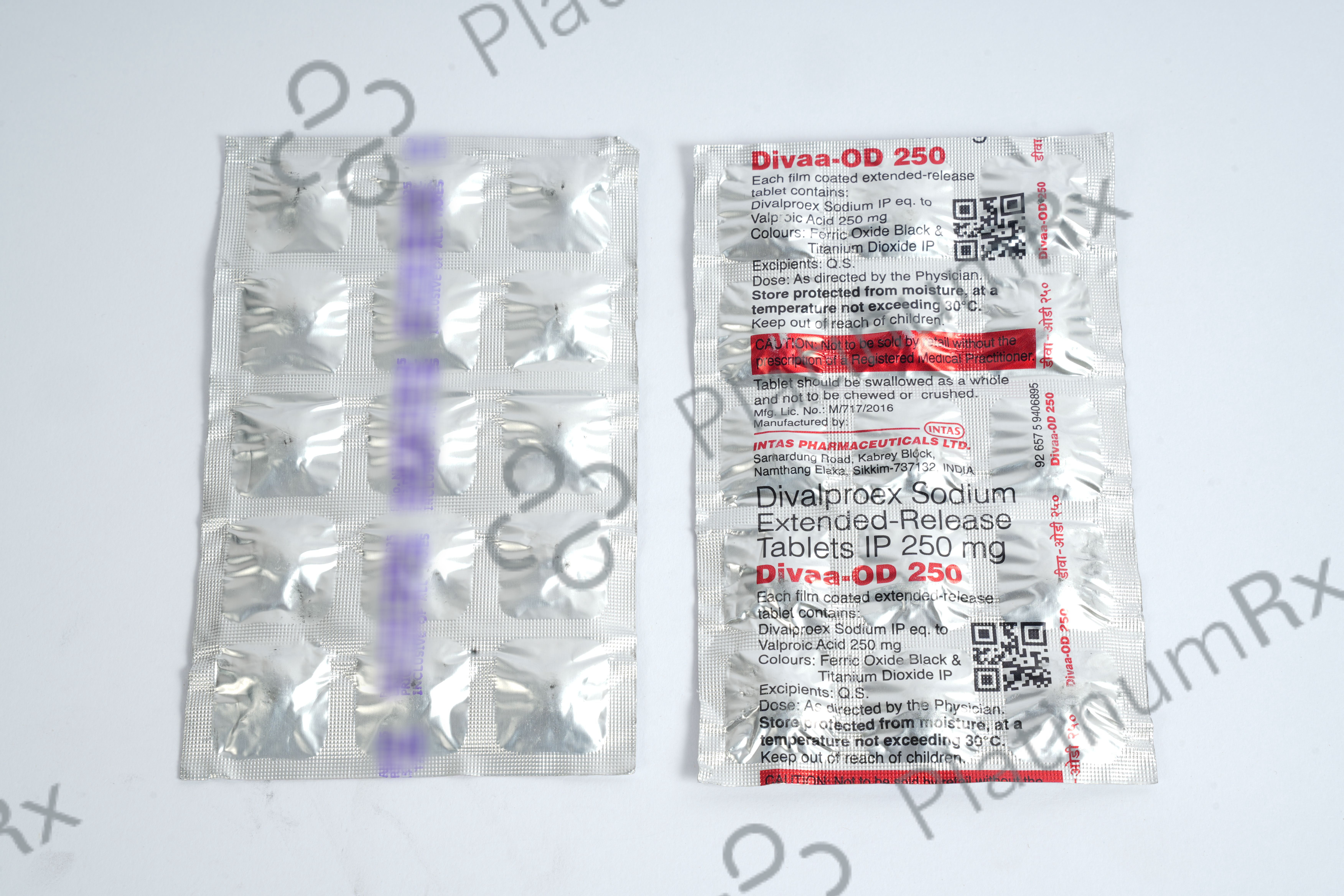 Divaa OD 250 Tablet ER 15s