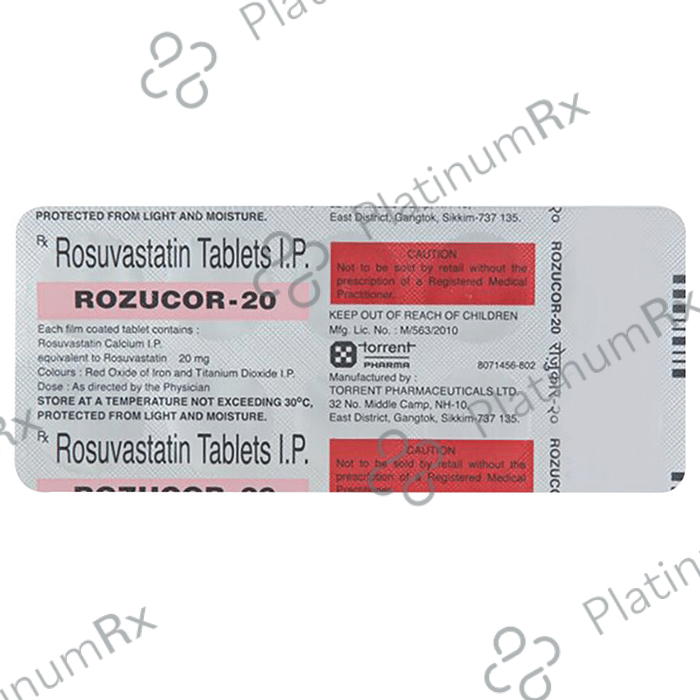 Rozucor 20mg Tablet 10s